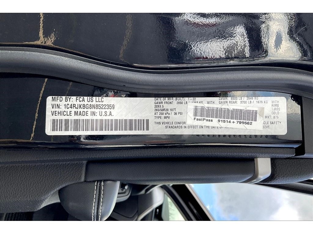 2022 Jeep Grand Cherokee L Limited