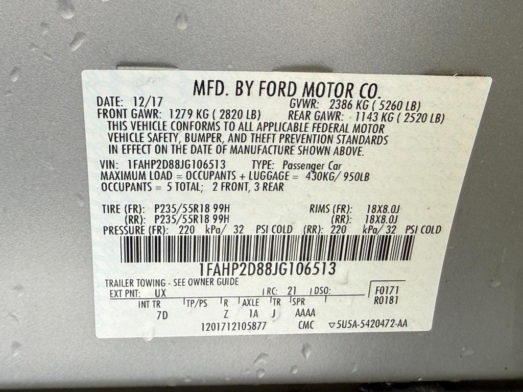 2018 Ford Taurus SE