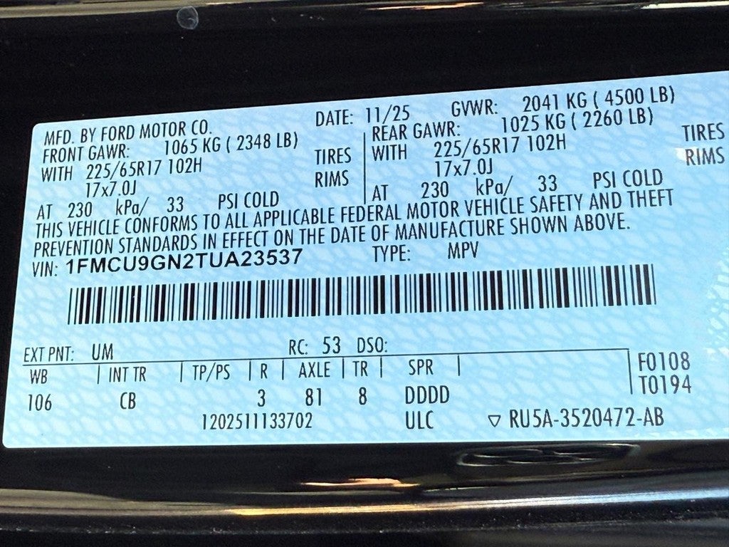 2026 Ford Escape Active