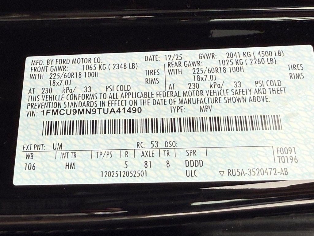 2026 Ford Escape ST-Line