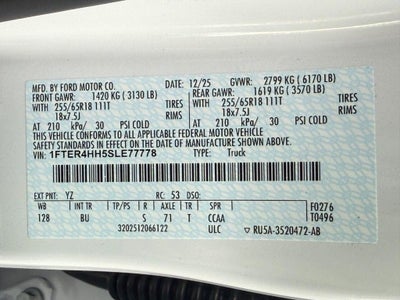 2025 Ford Ranger XLT