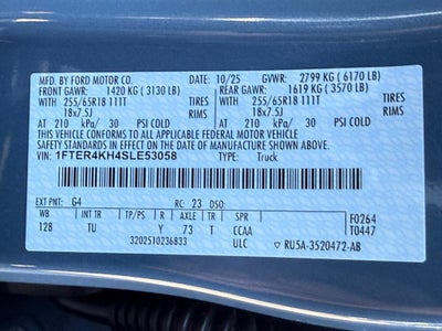 2025 Ford Ranger LARIAT