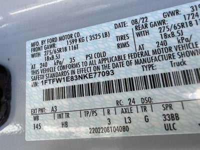 2022 Ford F-150 LARIAT