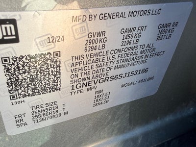 2025 Chevrolet Traverse AWD LT
