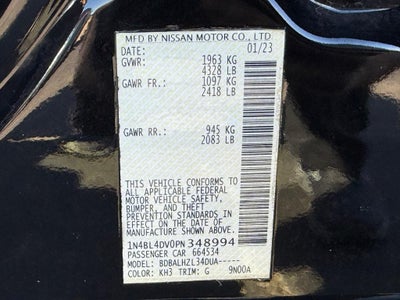 2023 Nissan Altima 2.5 SV