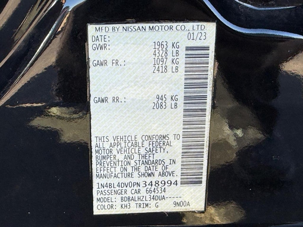 2023 Nissan Altima 2.5 SV