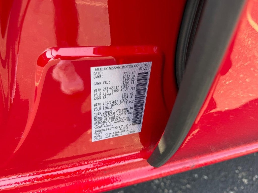 2026 Nissan Frontier SV