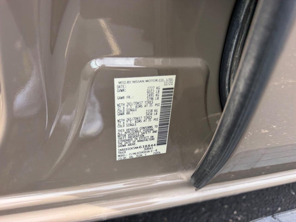 2022 Nissan Frontier PRO-4X