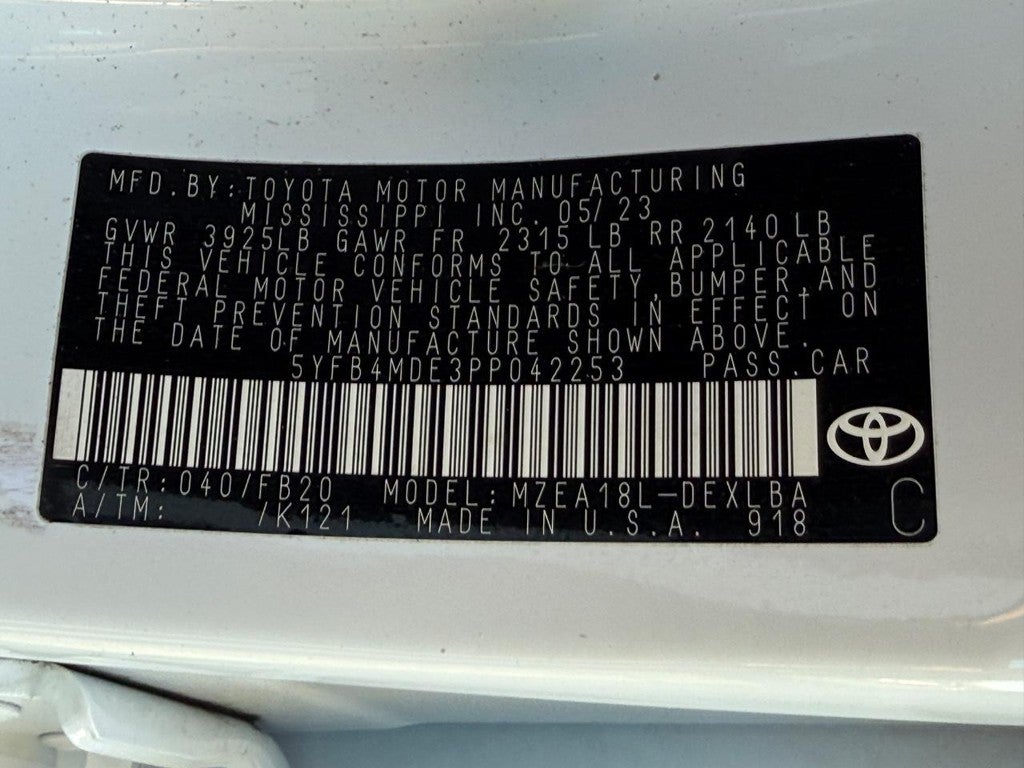 2023 Toyota Corolla LE