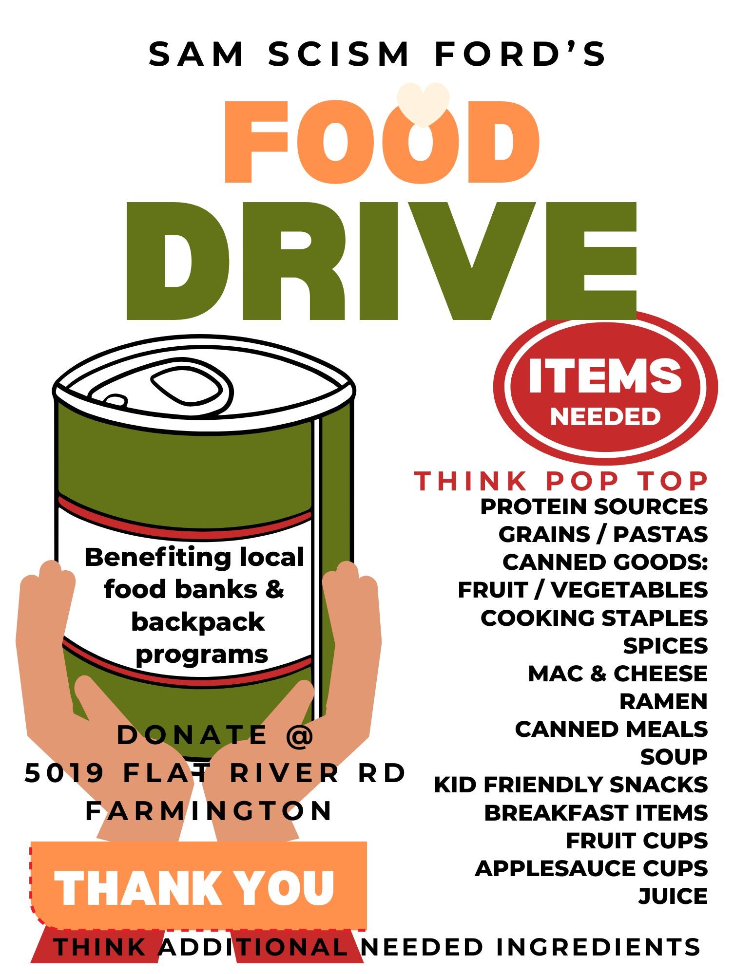 Food Drive Flyer