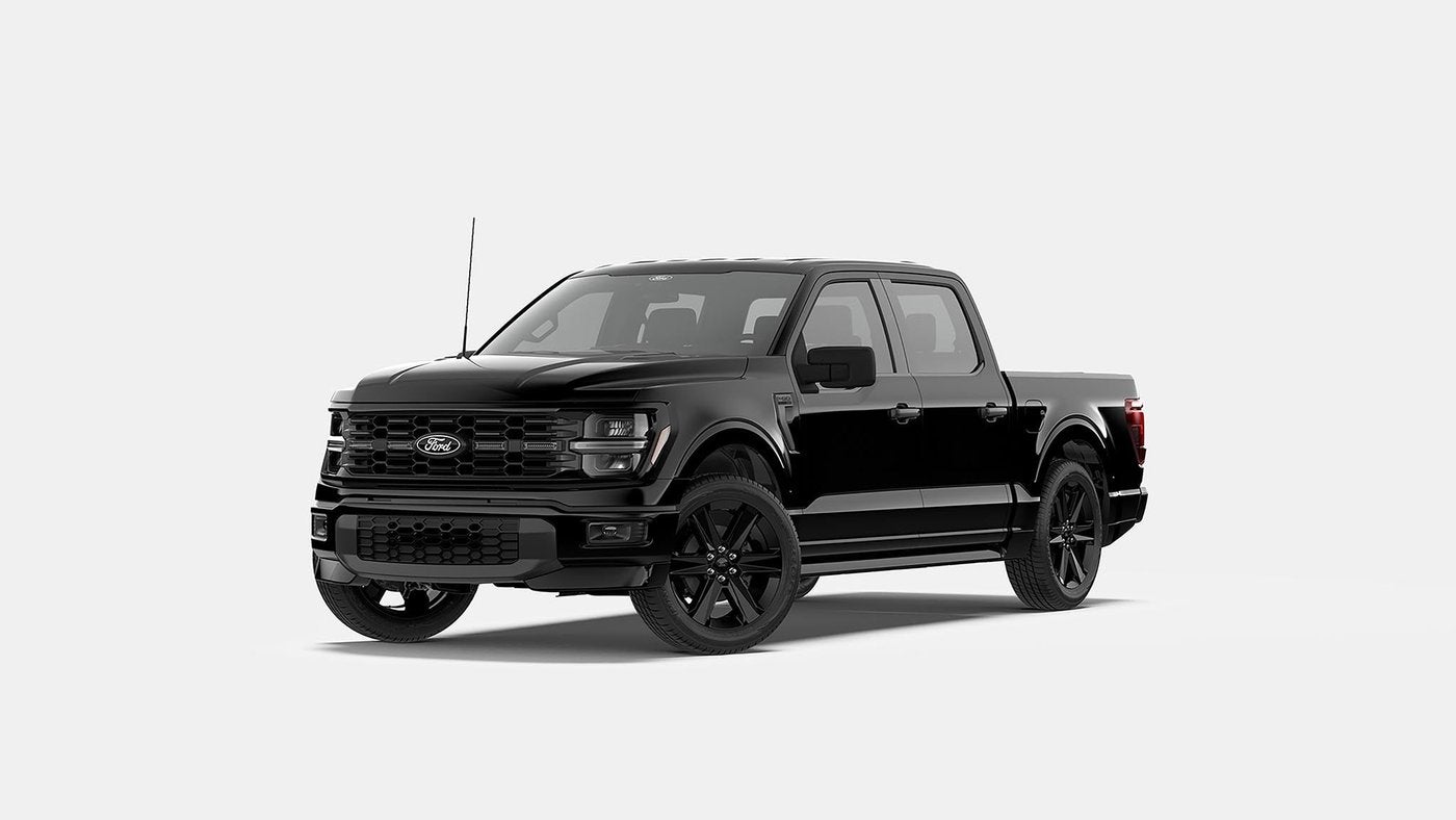 Black Ford F-150 STX with the Lobo package Black Ford F-150 STX with the Lobo package, front three quarter view, Farmington MO